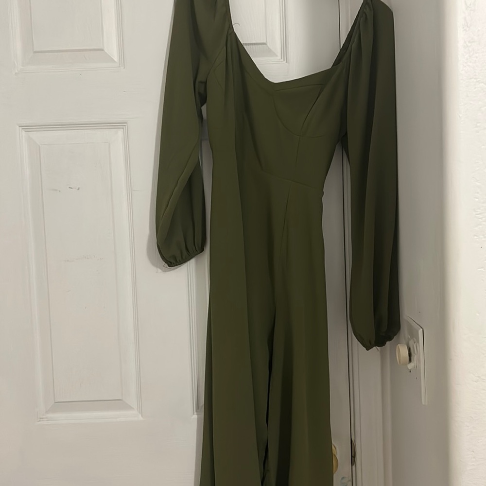 Olive green F21 dress
